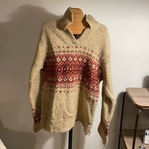 Fisherman Out of Ireland Woman’s V neck Winter Sweater